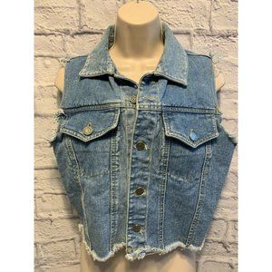 Vintage Breaker Jeans Vest - Size Small